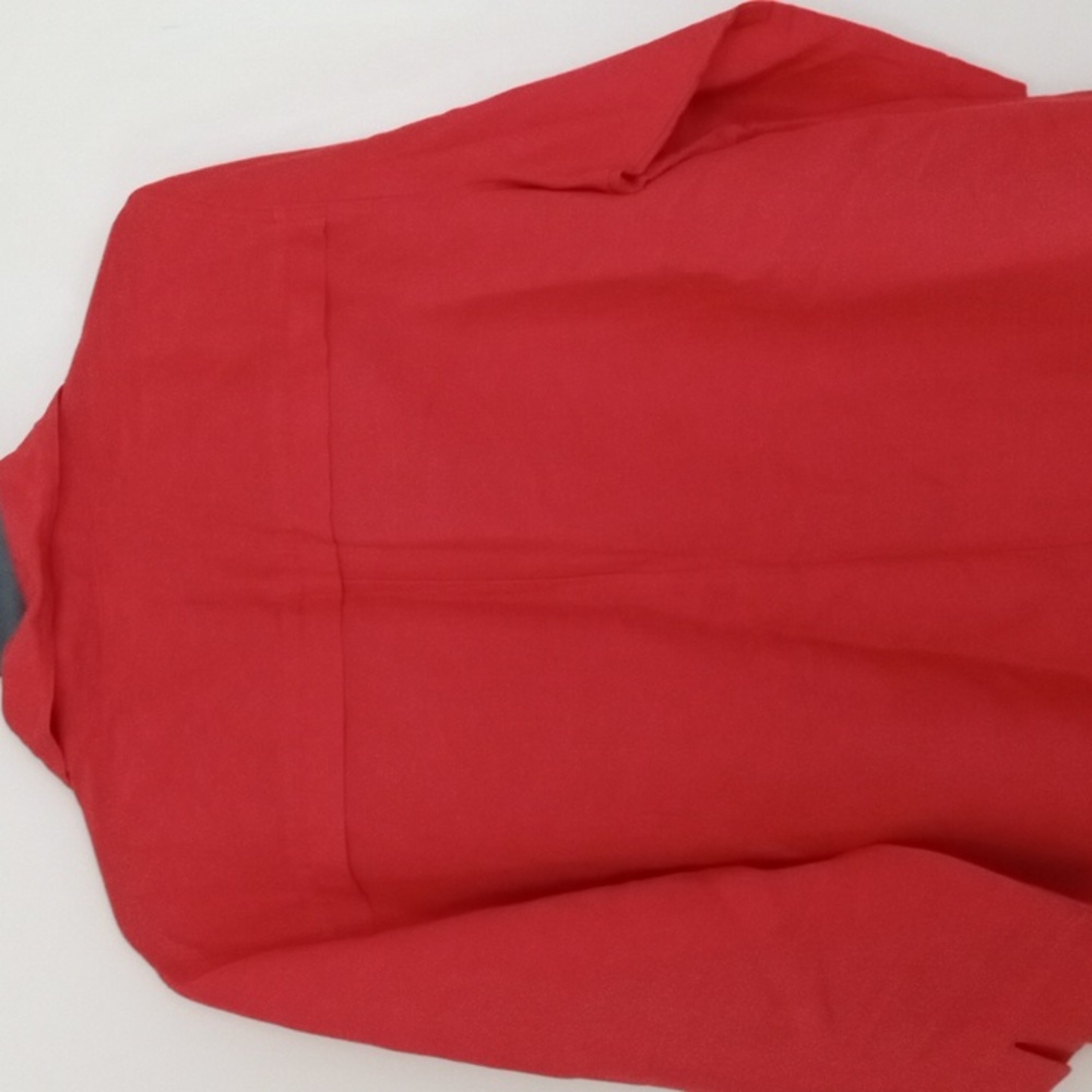 CLEARANCE Christopher and Banks New Orange 3/4 Sleeve Linen Blend Jacket Size XL - Picture 8 of 8